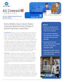 Coldwell Banker Cover, Konica-Minolta, XBS Digital, Kentucky, KY, Konica Minolta, IT, Copier, Printer, MFP, Network, VOIP, HP, Xerox